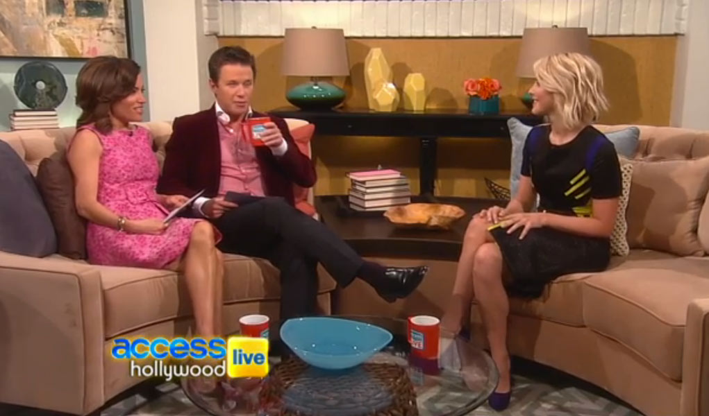 Julianne Hough wearing GUiSHEM On Access Hollywood Live - Los Angeles, CA