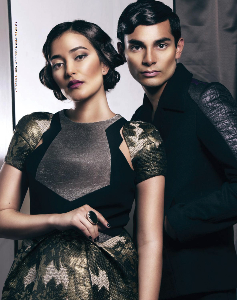 Mauricio & Sofía Contreras wearing GUiSHEM in the cover and inside spread of Look Magazine, June 2016