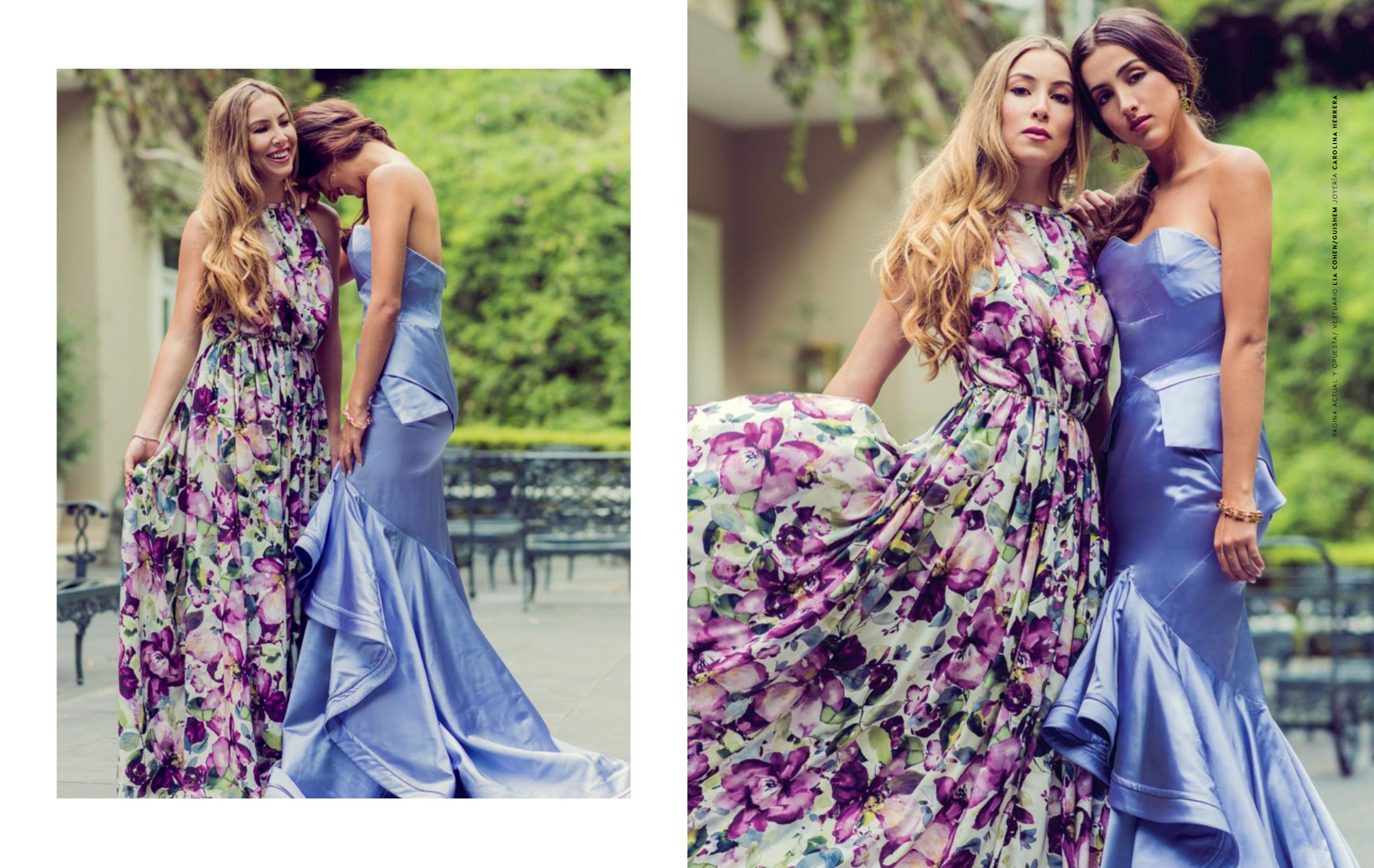 Inés Arimany & Anacris Vila wearing GUiSHEM inside spread of Look Magazine August Issue 2016