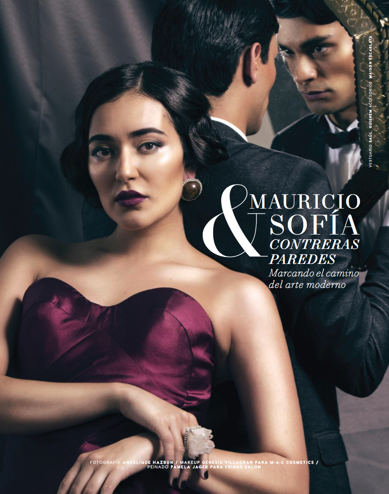 Mauricio & Sofía Contreras wearing GUiSHEM in the cover and inside spread of Look Magazine, June 2016